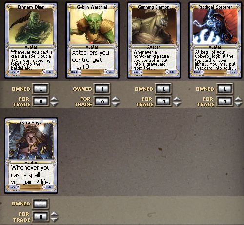main functions in MTGO.