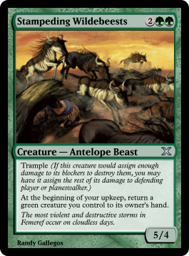 Stampeding Wildebeests