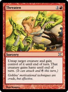 Threaten