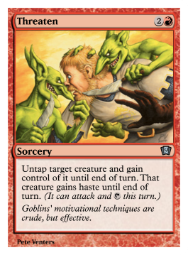 Threaten