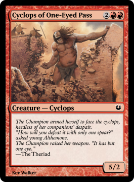 Cyclops of One-Eyed Pass