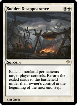 Sudden Disappearance