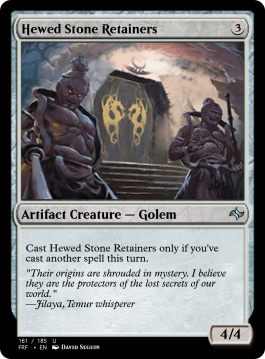 Hewed Stone Retainers