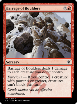 Barrage of Boulders
