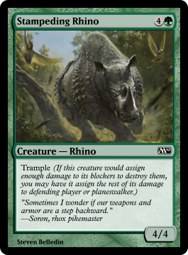 Stampeding Rhino