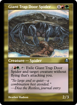 Giant Trap Door Spider
