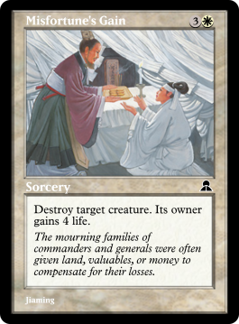 Misfortune's Gain