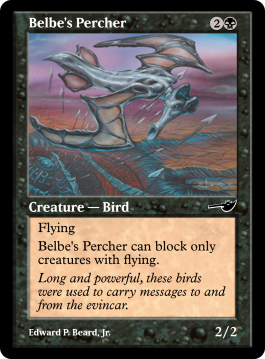 Belbe's Percher