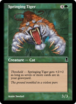 Springing Tiger