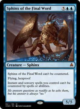 Sphinx of the Final Word