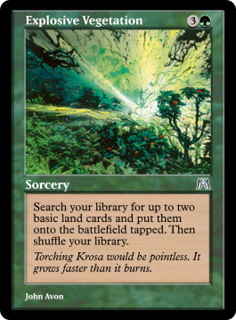 Explosive Vegetation