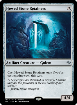 Hewed Stone Retainers