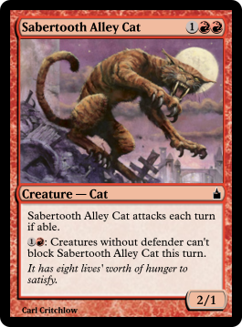Sabertooth Alley Cat