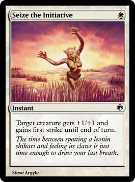 Seize the Initiative