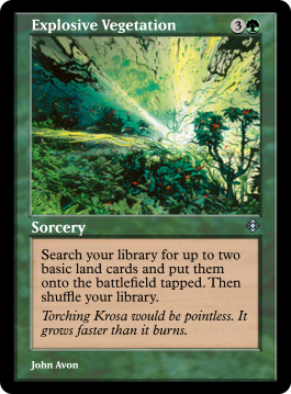 Explosive Vegetation