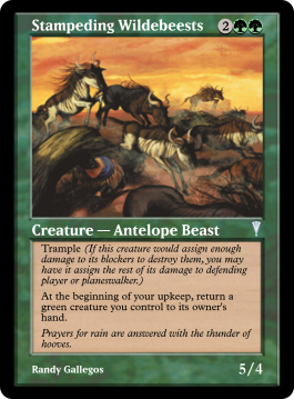 Stampeding Wildebeests